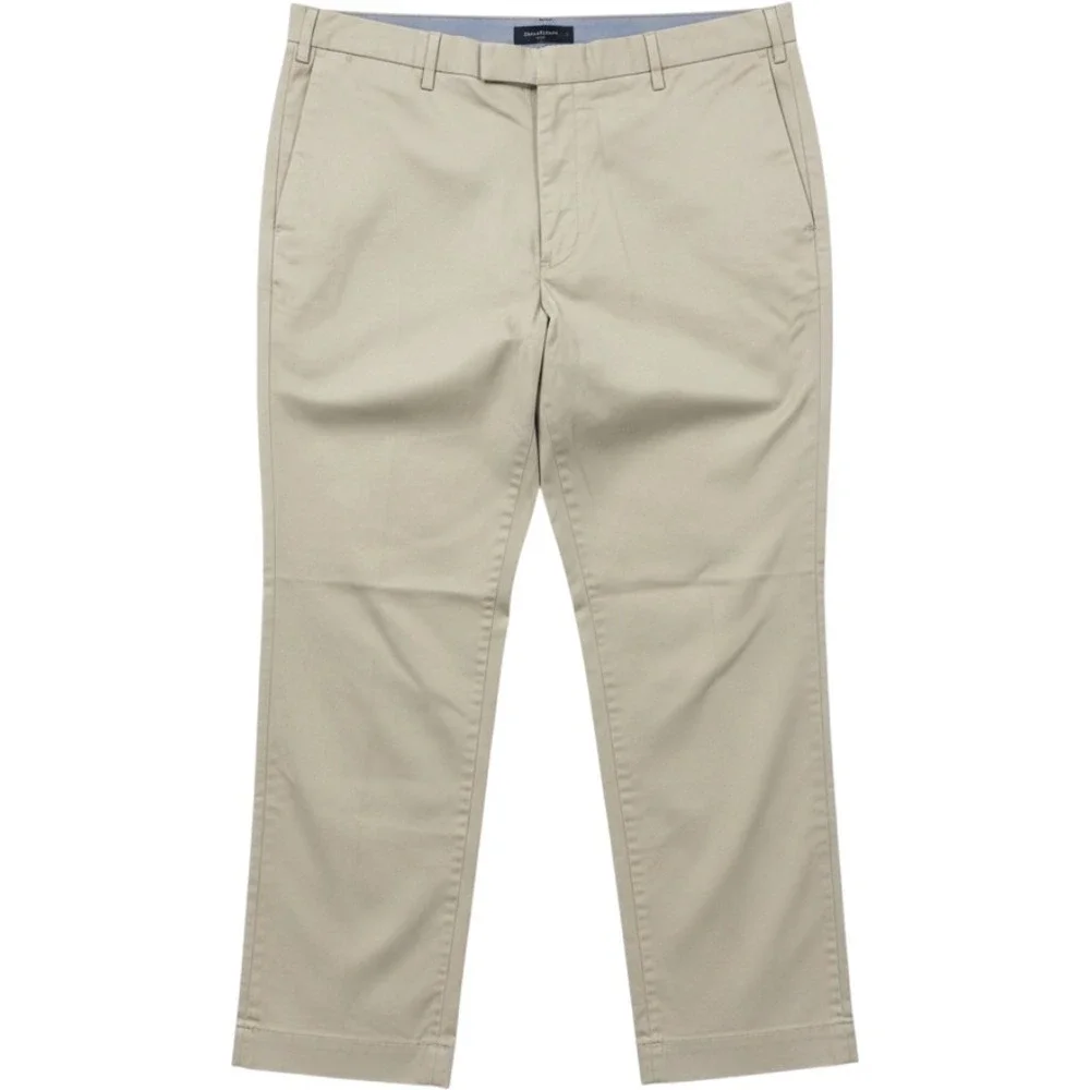 Polo Ralph Lauren Pants Mens 40/30 Tan Solid Stretch Straight Fit Modern New